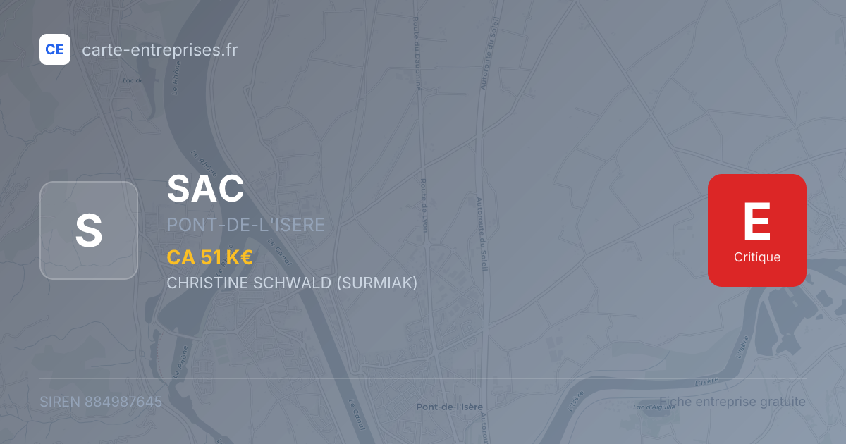 SAC — 884987645 — fiche entreprise