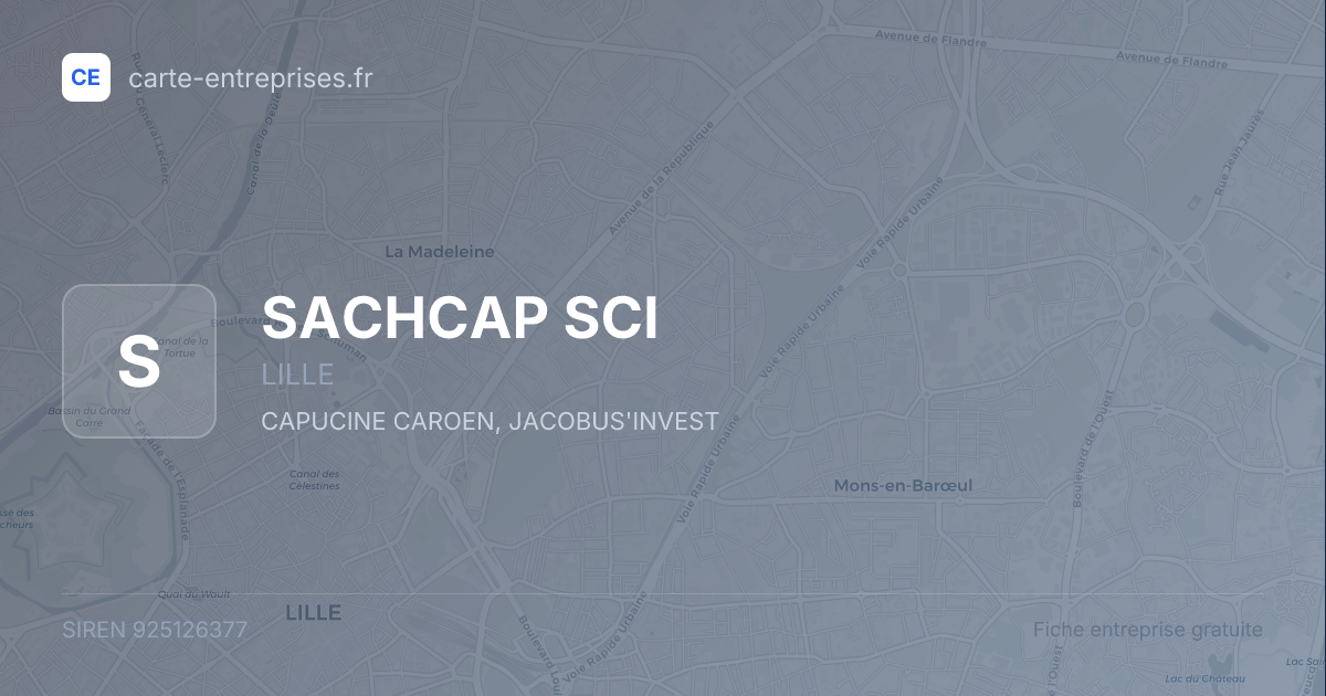 SACHCAP SCI — 925126377 — fiche entreprise