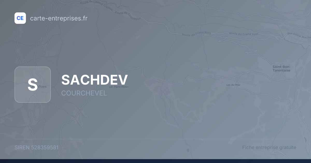 SACHDEV — 528359581 — fiche entreprise