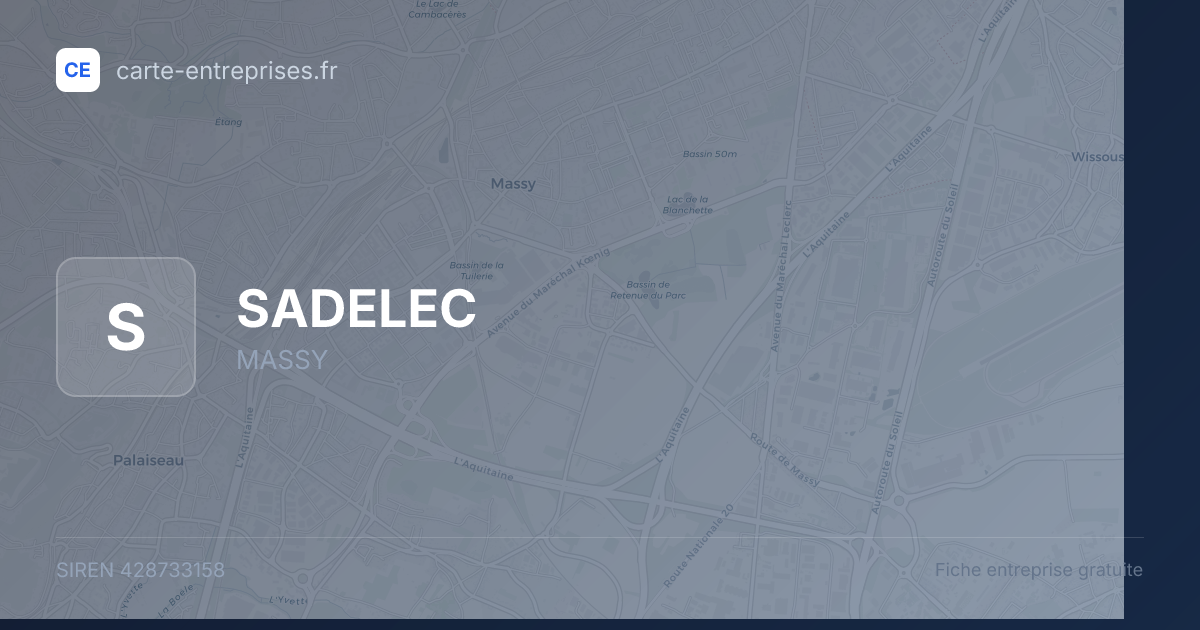 SADELEC — 428733158 — fiche entreprise