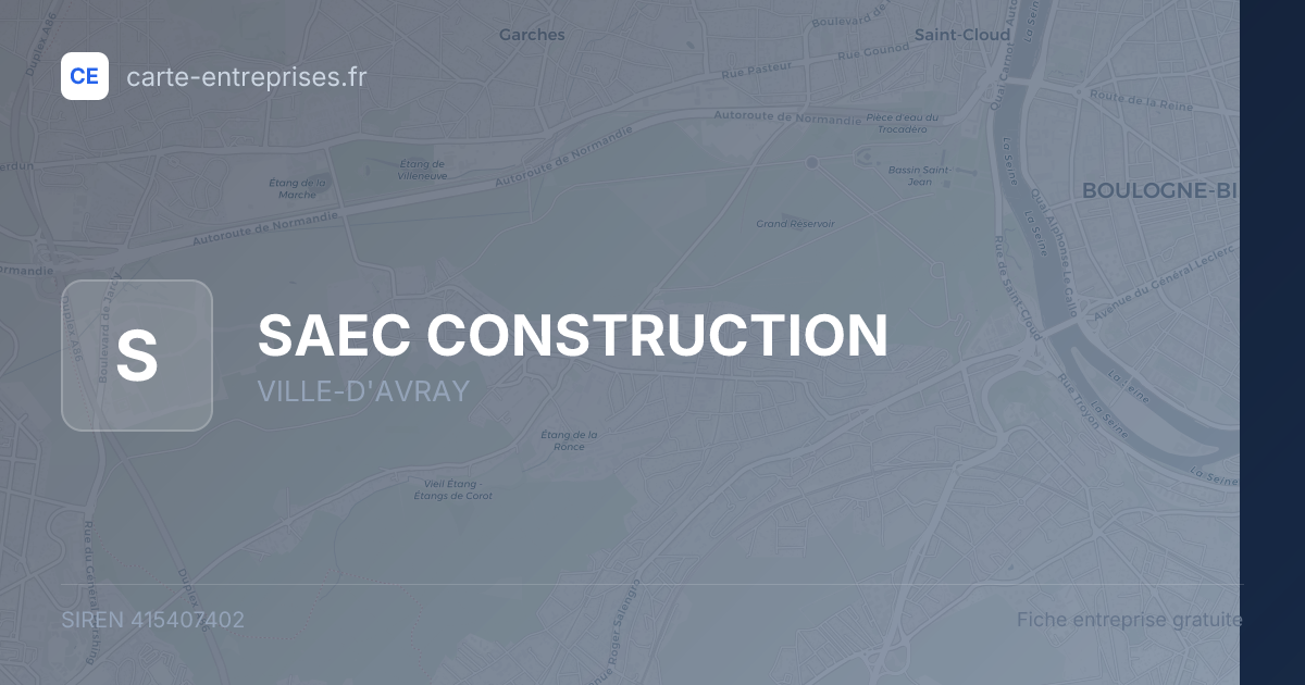 SAEC CONSTRUCTION — 415407402 — fiche entreprise
