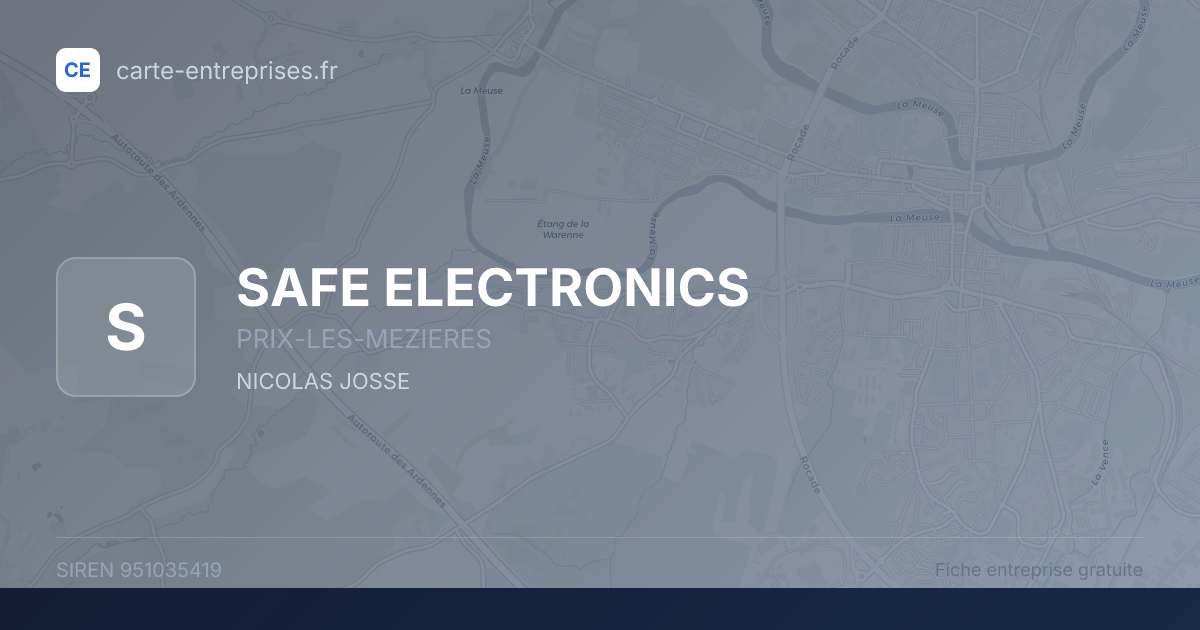 SAFE ELECTRONICS — 951035419 — fiche entreprise