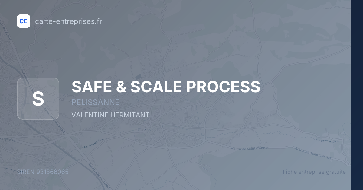 SAFE & SCALE PROCESS — 931866065 — fiche entreprise