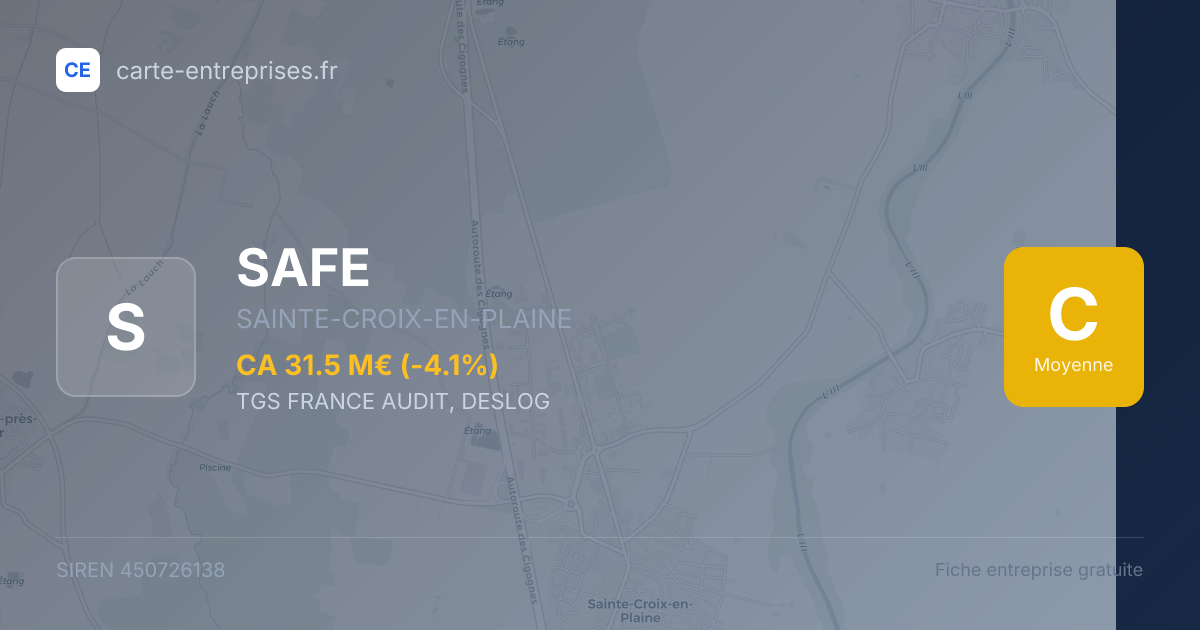 SAFE — 450726138 — fiche entreprise