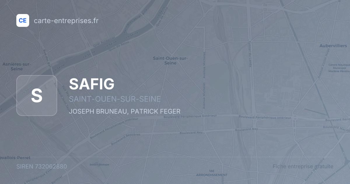 SAFIG — 732062880 — fiche entreprise