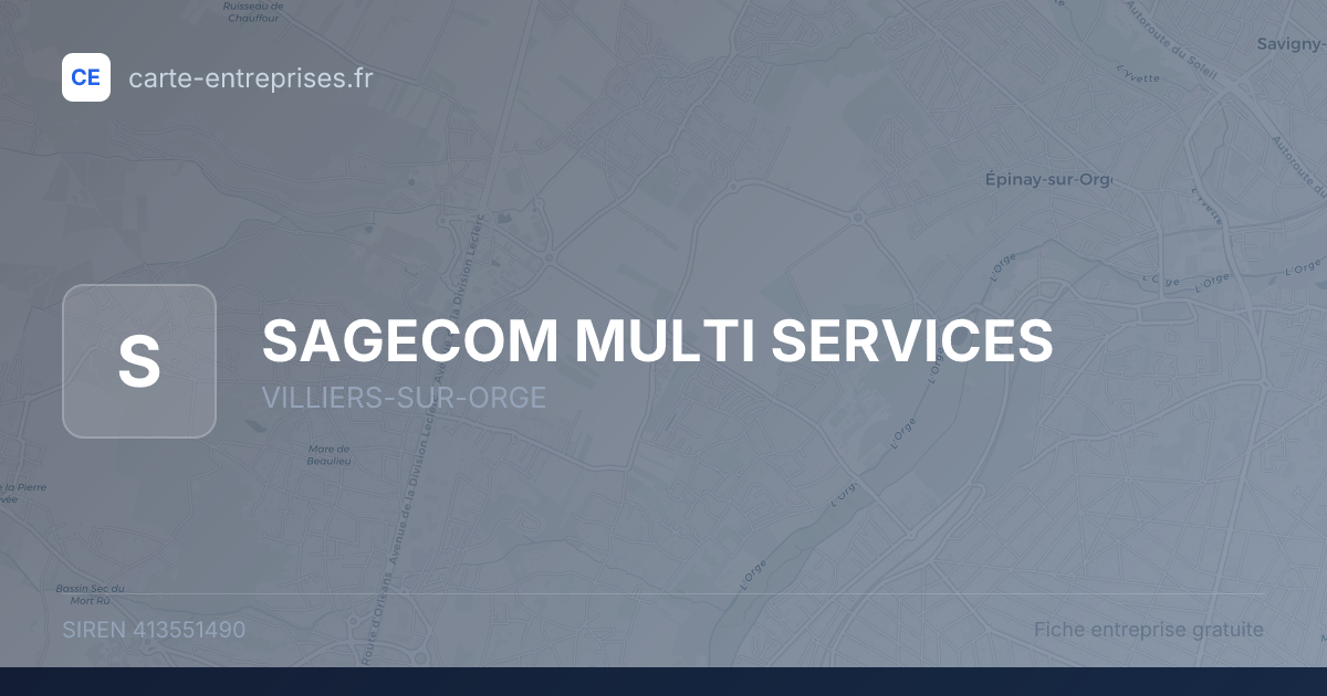 SAGECOM MULTI SERVICES — 413551490 — fiche entreprise