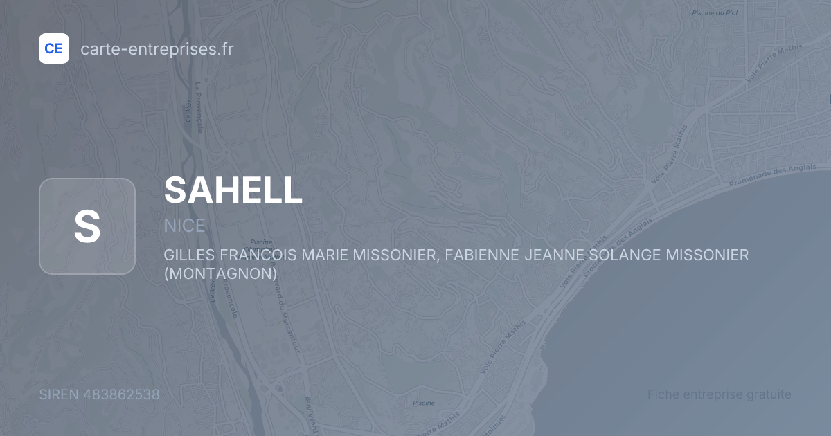 SAHELL — 483862538 — fiche entreprise