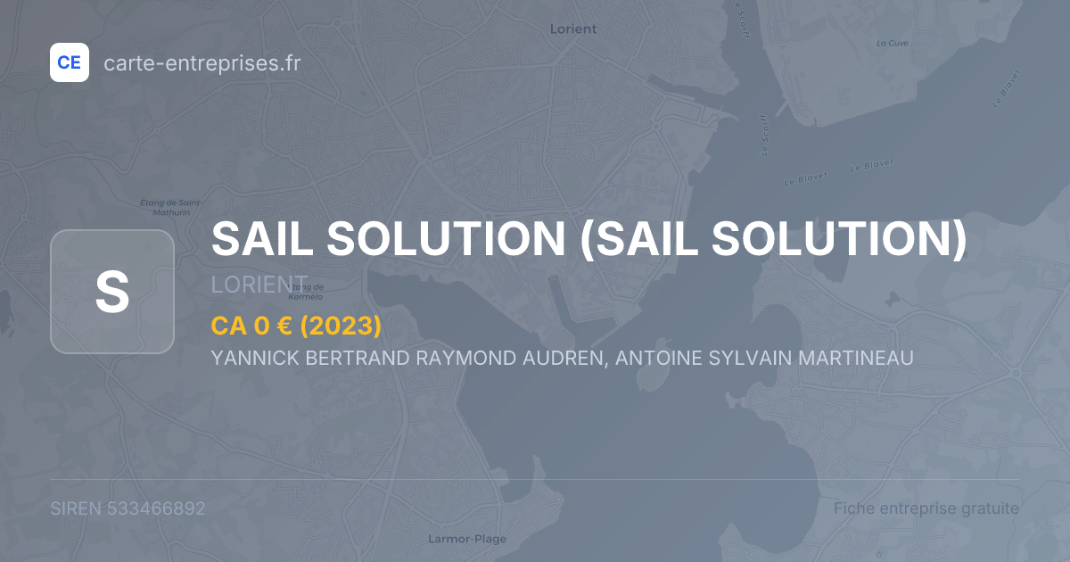 SAIL SOLUTION — 533466892 — fiche entreprise