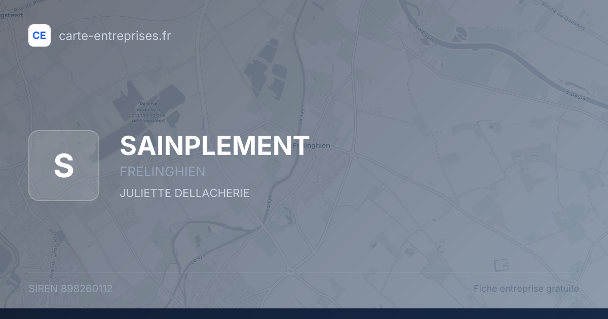 SAINPLEMENT — 898260112 — fiche entreprise