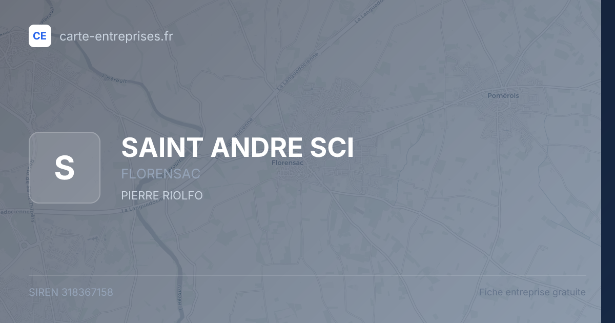 SAINT ANDRE SCI — 318367158 — fiche entreprise