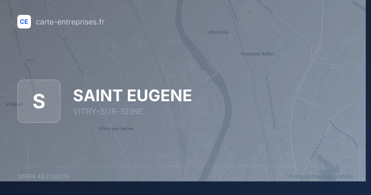 SAINT EUGENE — 482158219 — fiche entreprise