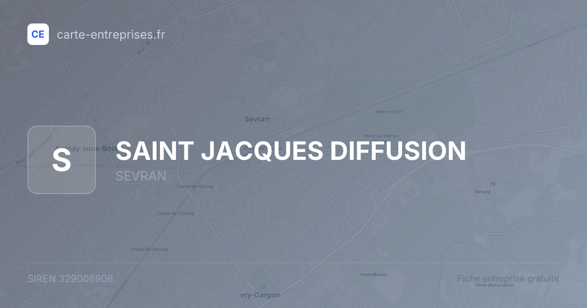 SAINT JACQUES DIFFUSION — 329008908 — fiche entreprise