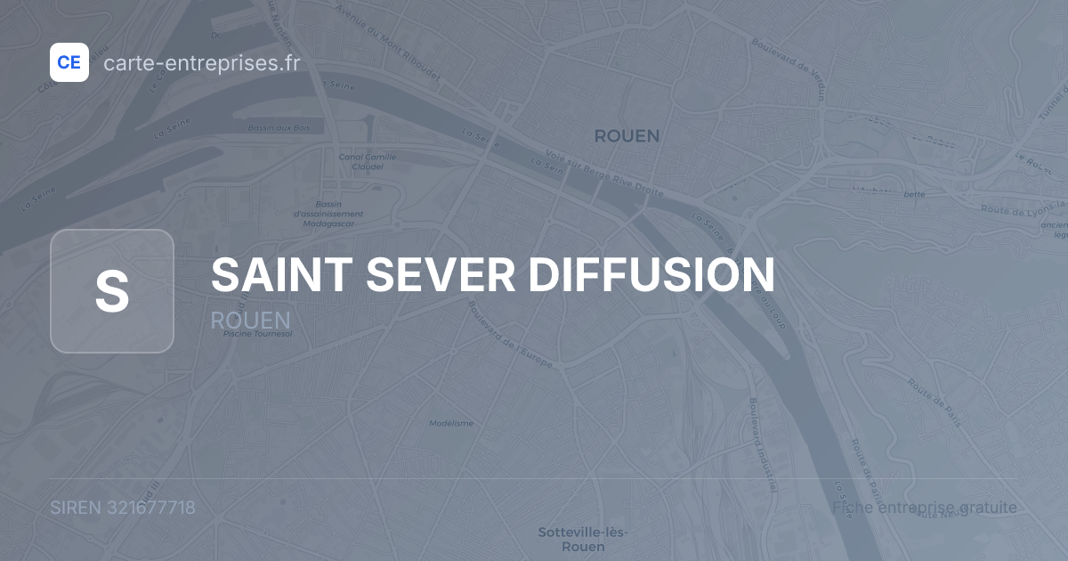 SAINT SEVER DIFFUSION — 321677718 — fiche entreprise