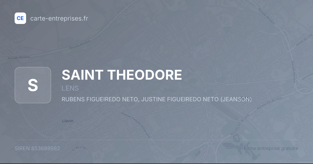 SAINT THEODORE — 853689982 — fiche entreprise