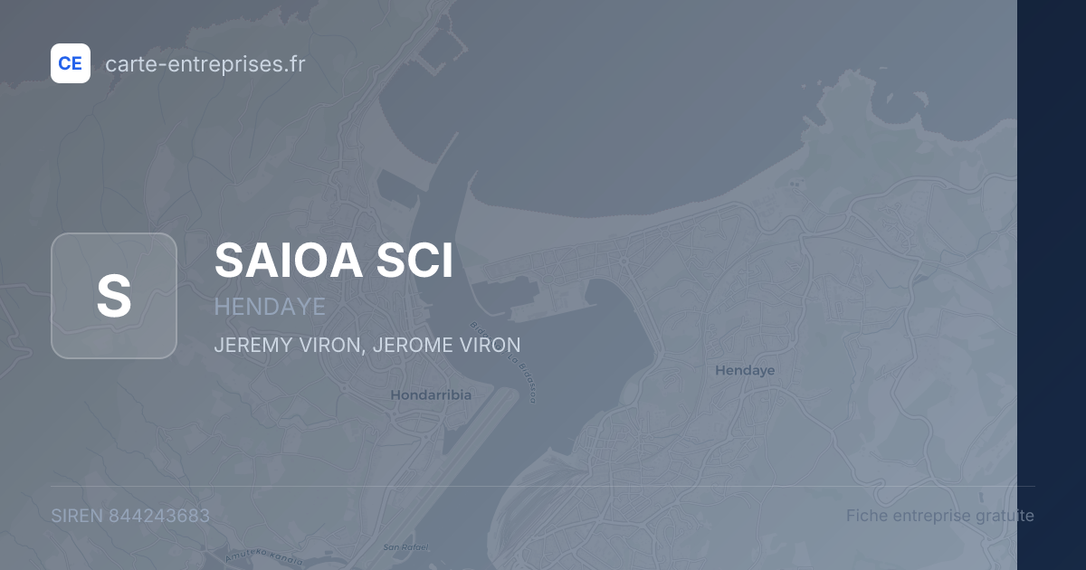 SAIOA SCI — 844243683 — fiche entreprise