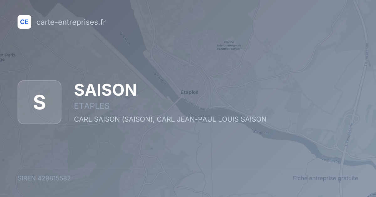 SAISON — 429815582 — fiche entreprise