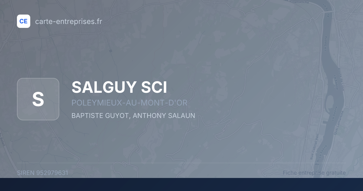 SALGUY SCI — 952979631 — fiche entreprise