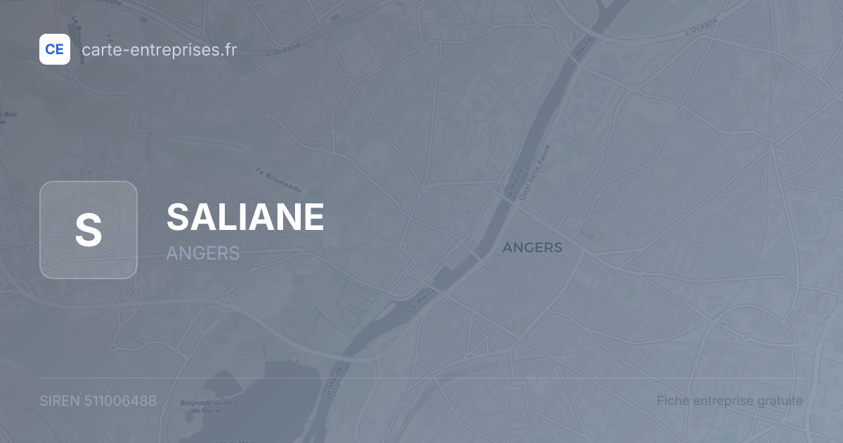 SALIANE — 511006488 — fiche entreprise