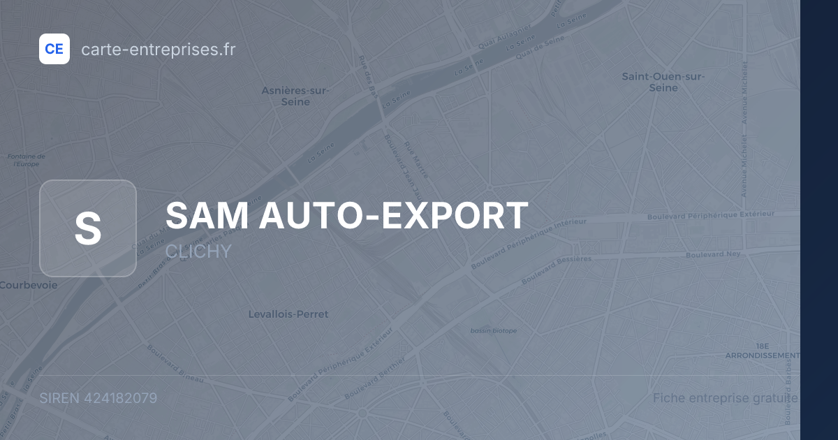 SAM AUTO-EXPORT — 424182079 — fiche entreprise