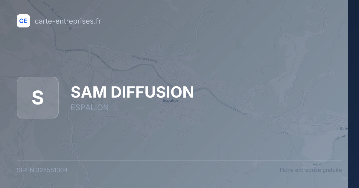 SAM DIFFUSION — 328551304 — fiche entreprise