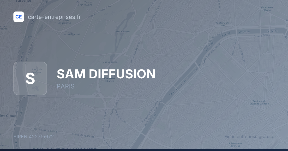 SAM DIFFUSION — 422715672 — fiche entreprise