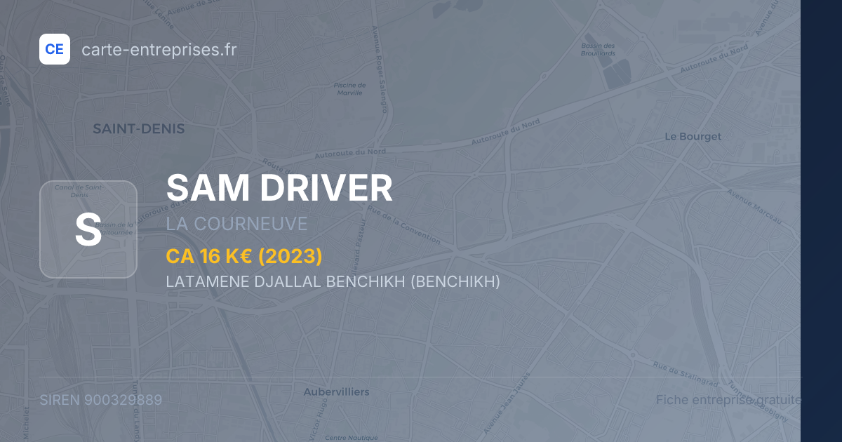 SAM DRIVER — 900329889 — fiche entreprise