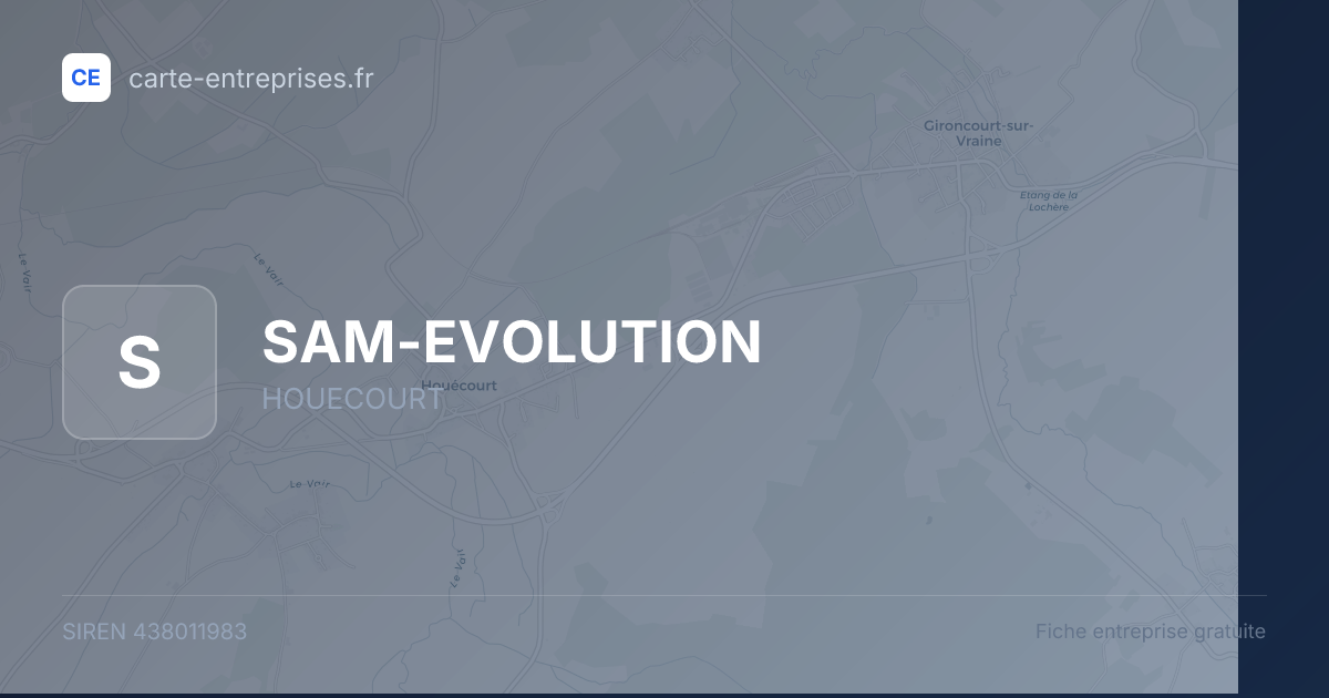 SAM-EVOLUTION — 438011983 — fiche entreprise