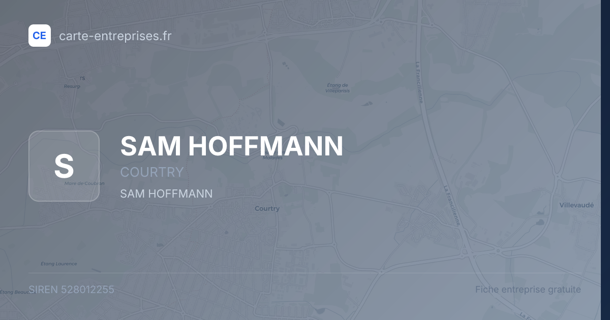 SAM HOFFMANN — 528012255 — fiche entreprise