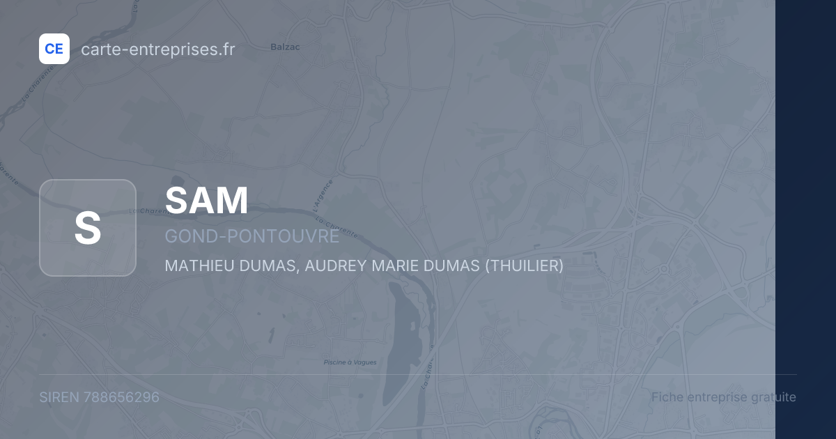 SAM — 788656296 — fiche entreprise