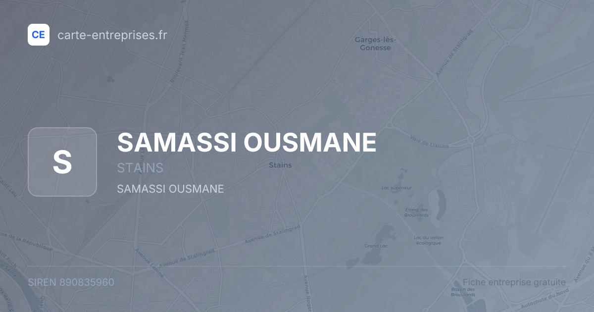 SAMASSI OUSMANE — 890835960 — fiche entreprise