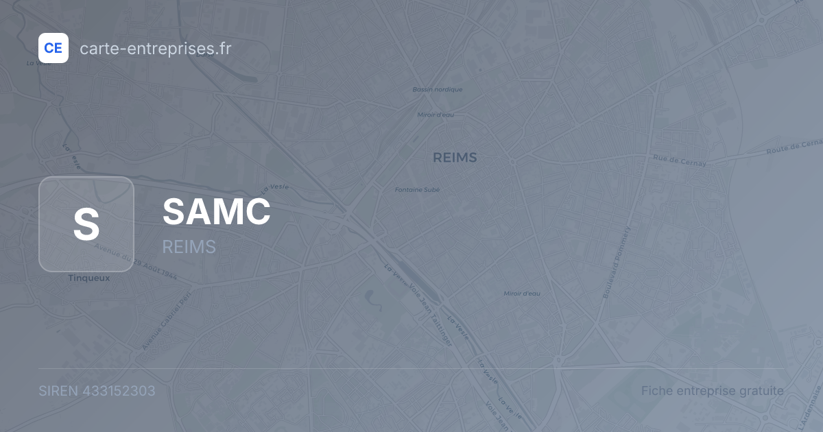 SAMC — 433152303 — fiche entreprise