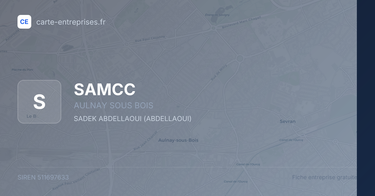 SAMCC — 511697633 — fiche entreprise