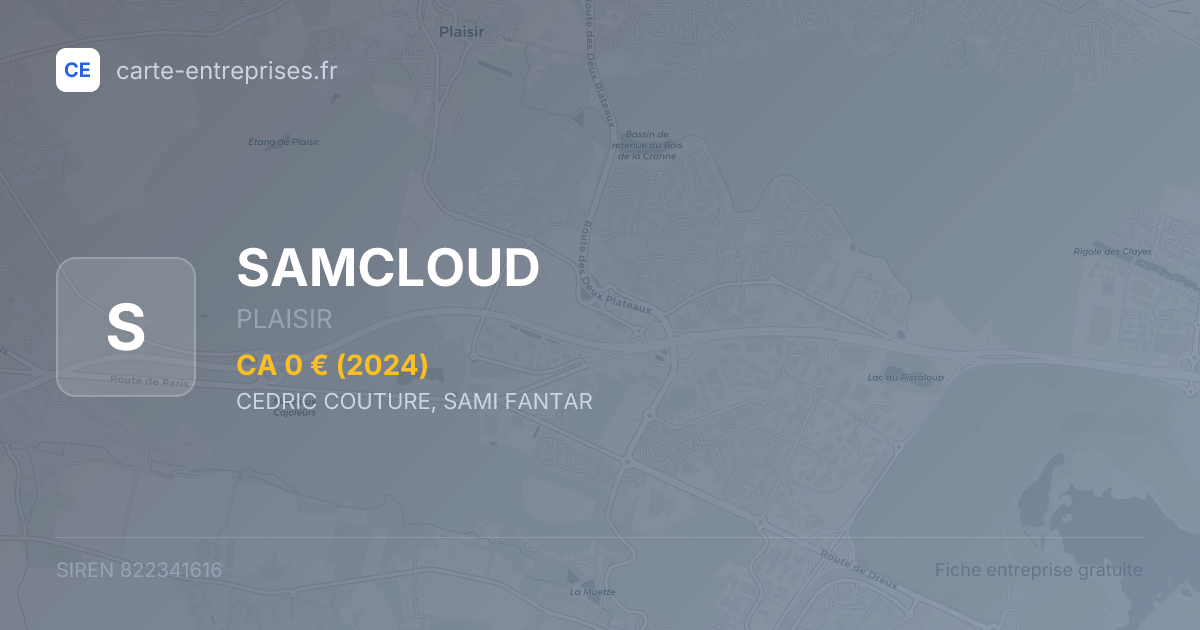 SAMCLOUD — 822341616 — fiche entreprise