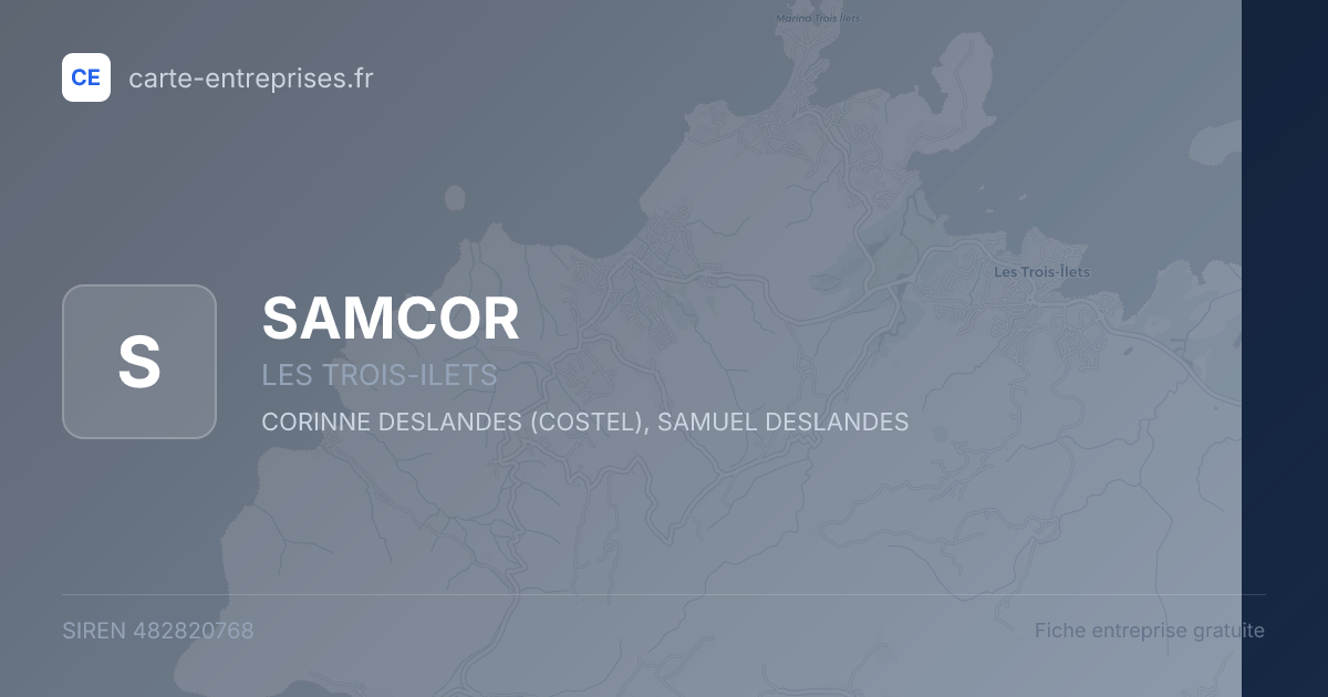 SAMCOR — 482820768 — fiche entreprise