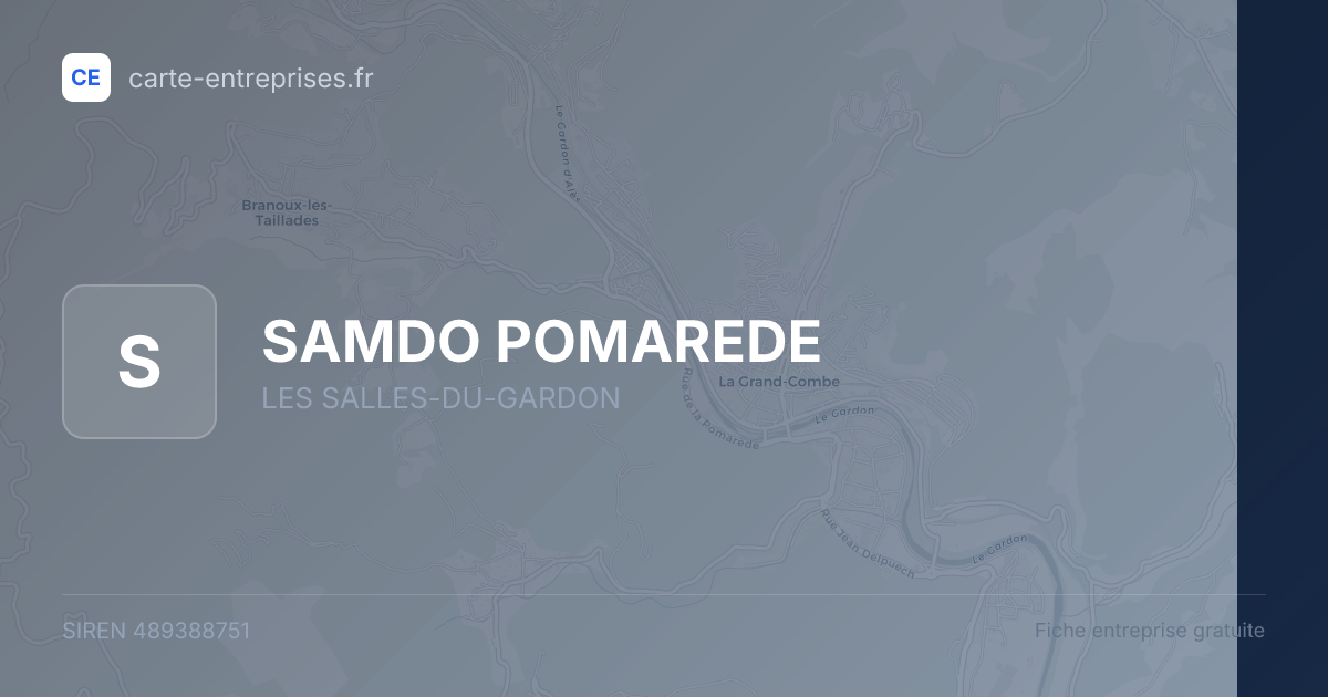 SAMDO POMAREDE — 489388751 — fiche entreprise