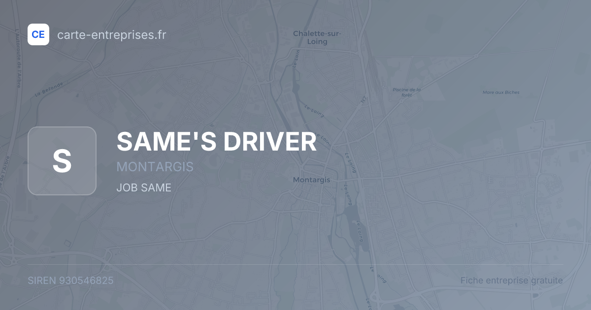 SAME'S DRIVER — 930546825 — fiche entreprise