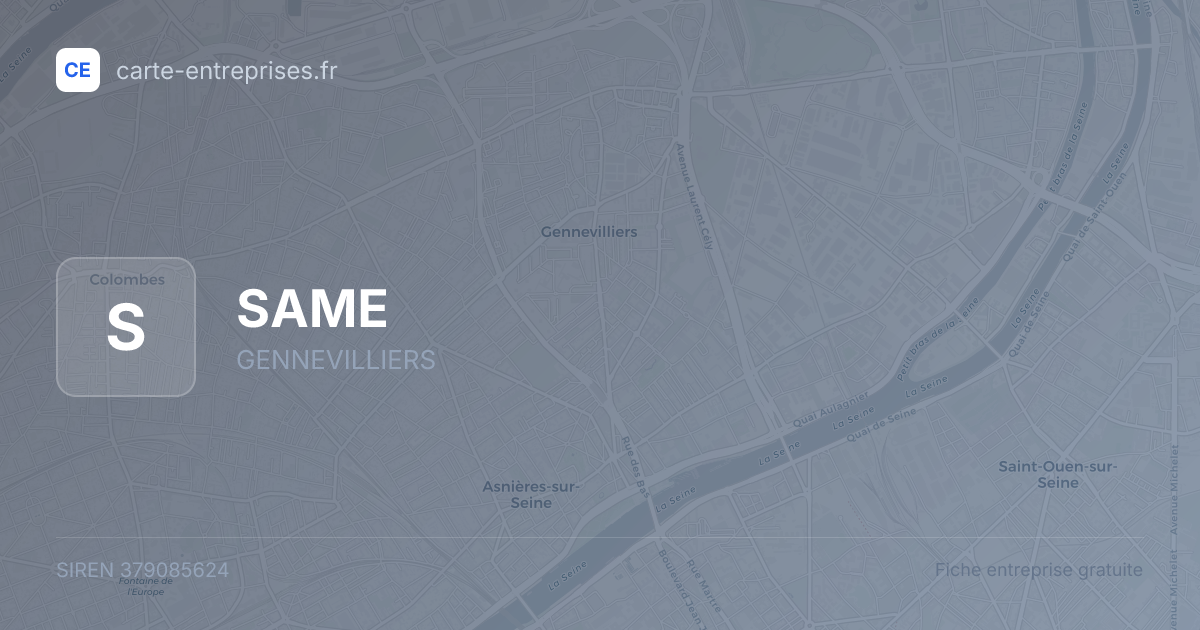 SAME — 379085624 — fiche entreprise