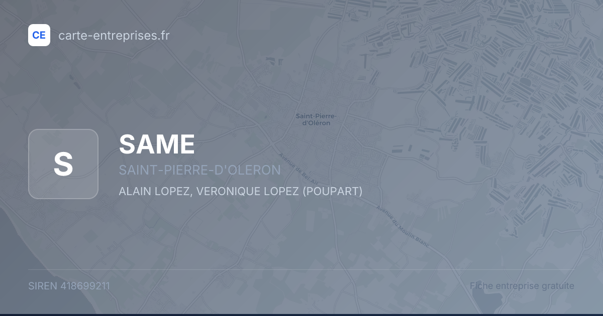 SAME — 418699211 — fiche entreprise