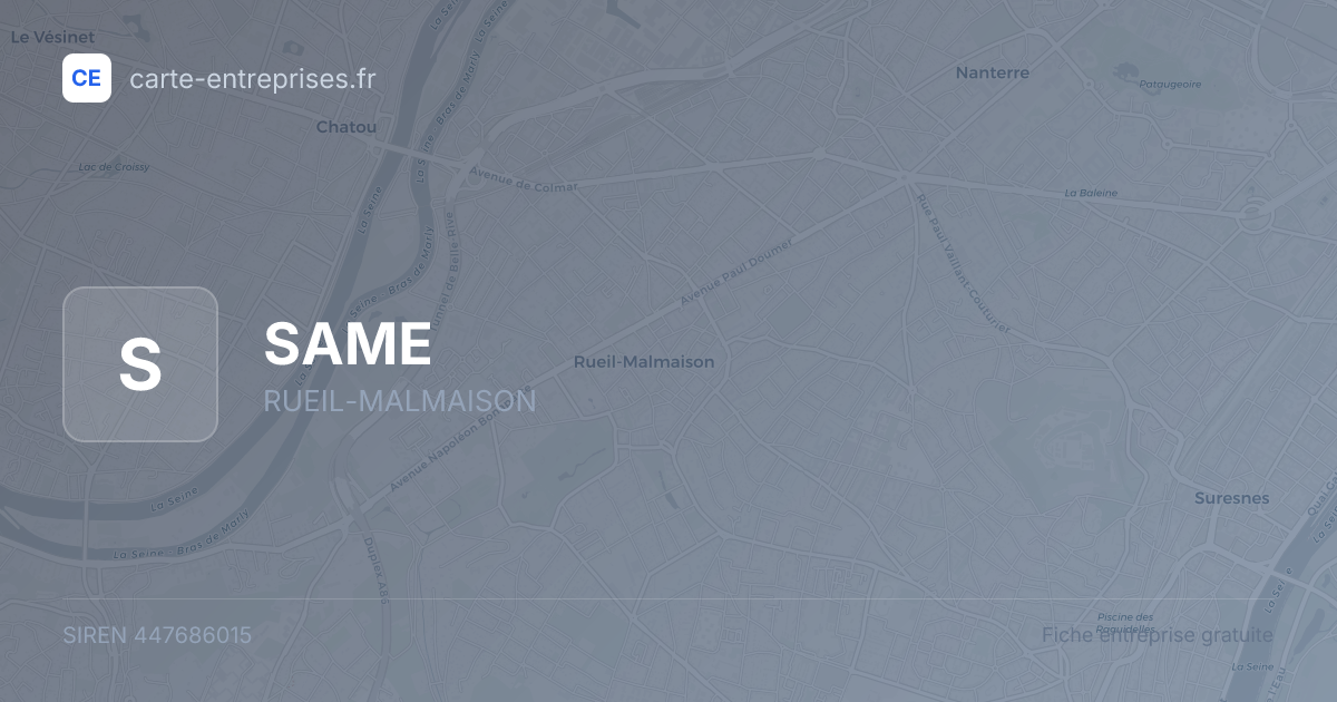 SAME — 447686015 — fiche entreprise