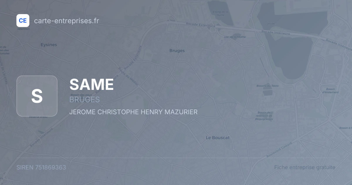SAME — 751869363 — fiche entreprise