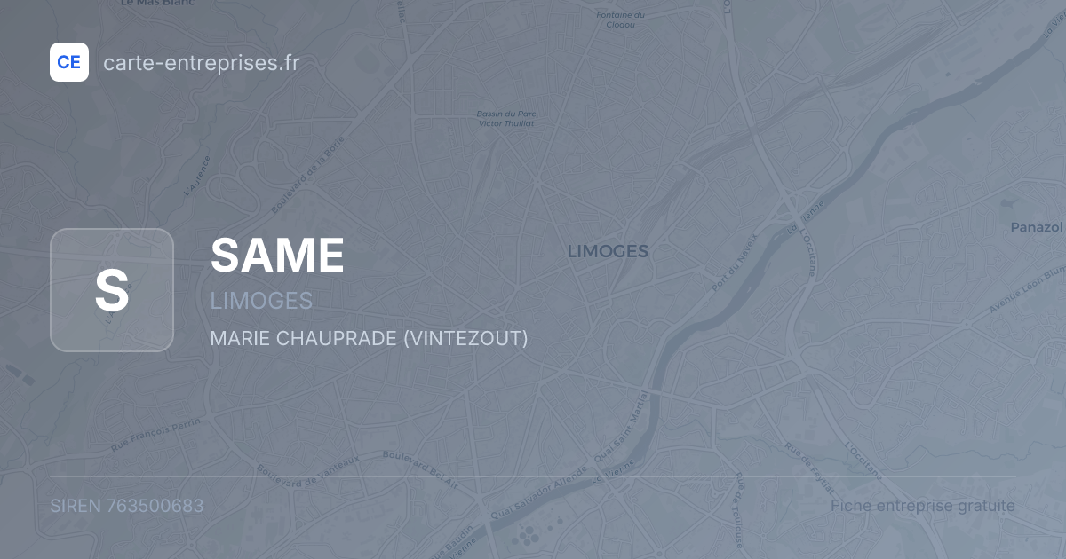 SAME — 763500683 — fiche entreprise
