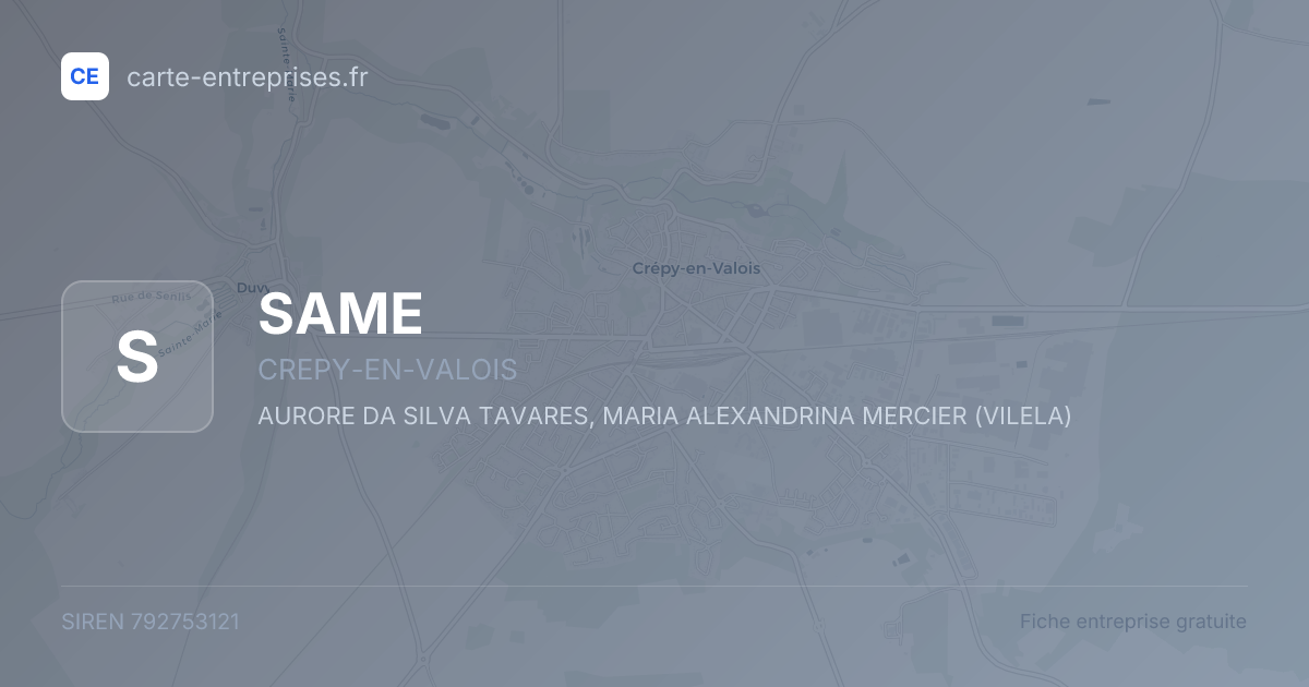 SAME — 792753121 — fiche entreprise