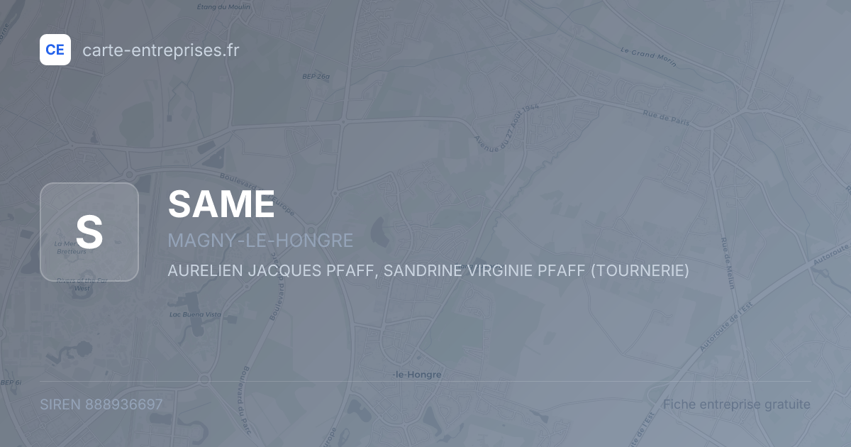 SAME — 888936697 — fiche entreprise
