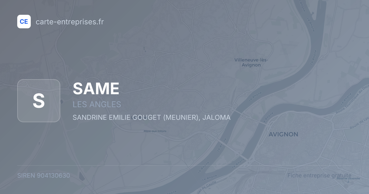 SAME — 904130630 — fiche entreprise