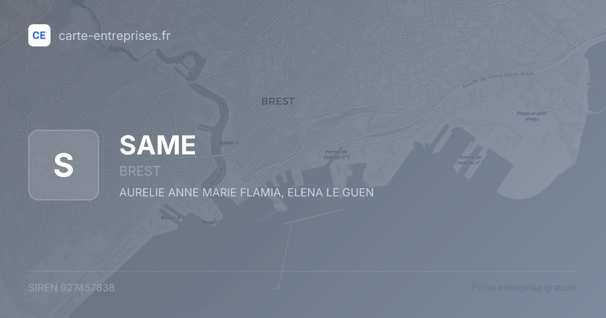 SAME — 927457838 — fiche entreprise