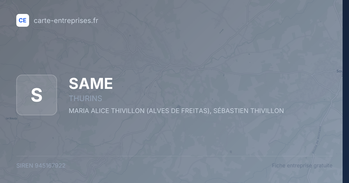 SAME — 945167922 — fiche entreprise