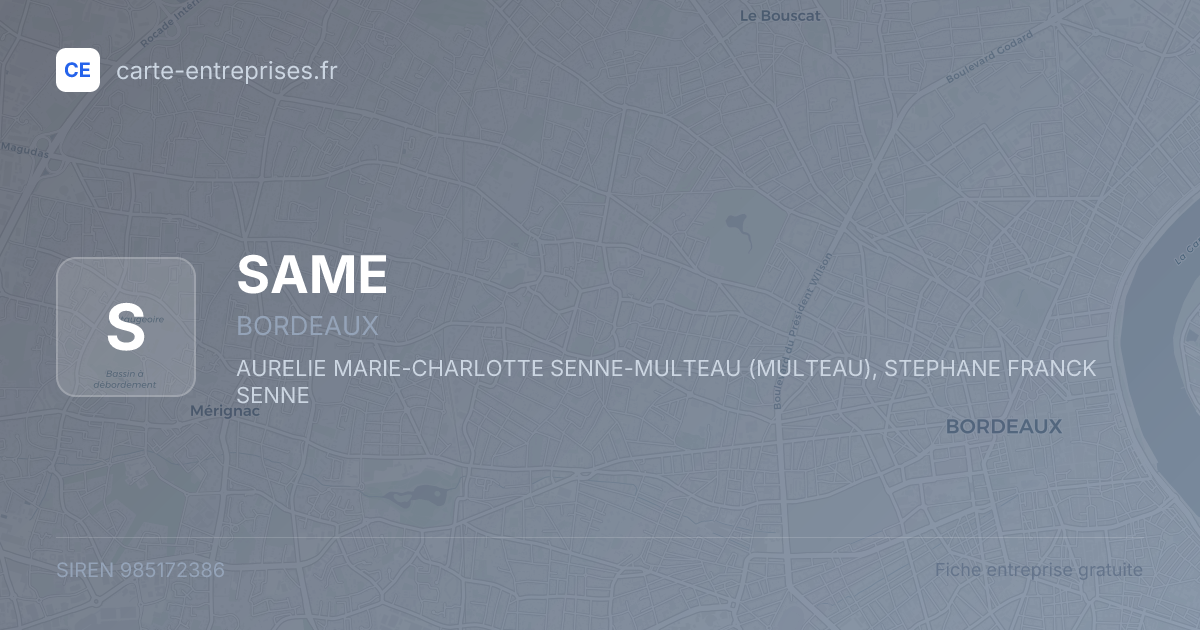 SAME — 985172386 — fiche entreprise