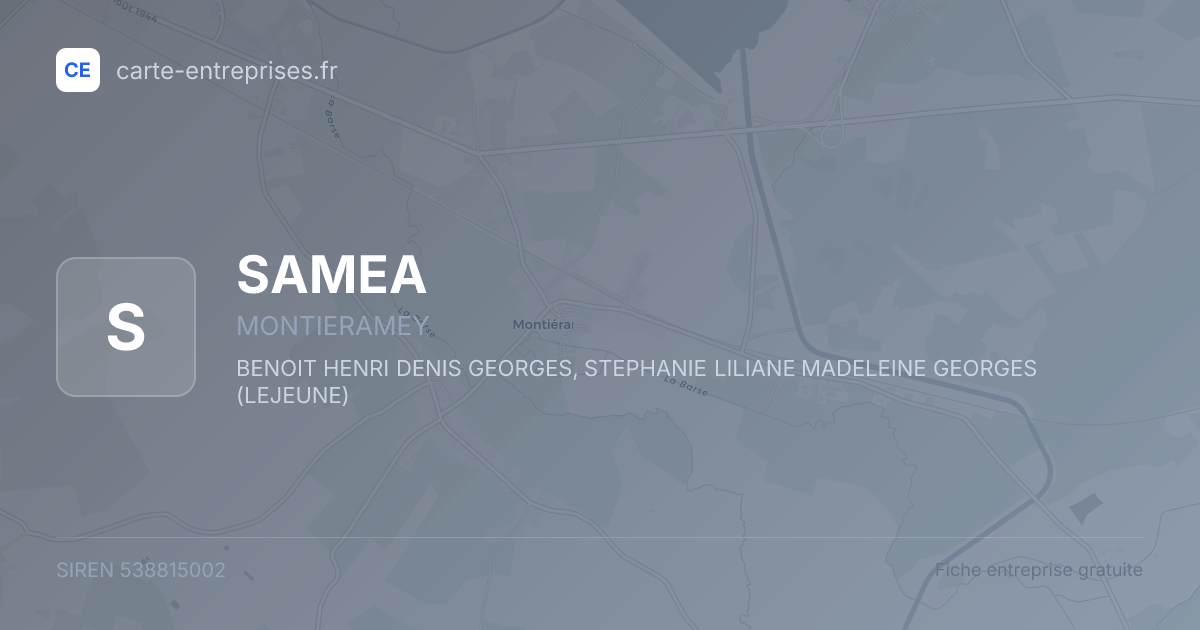 SAMEA — 538815002 — fiche entreprise