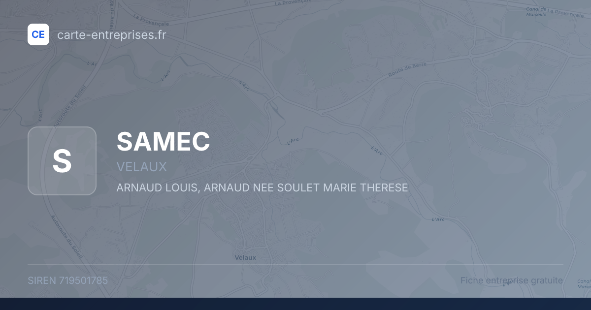 SAMEC — 719501785 — fiche entreprise