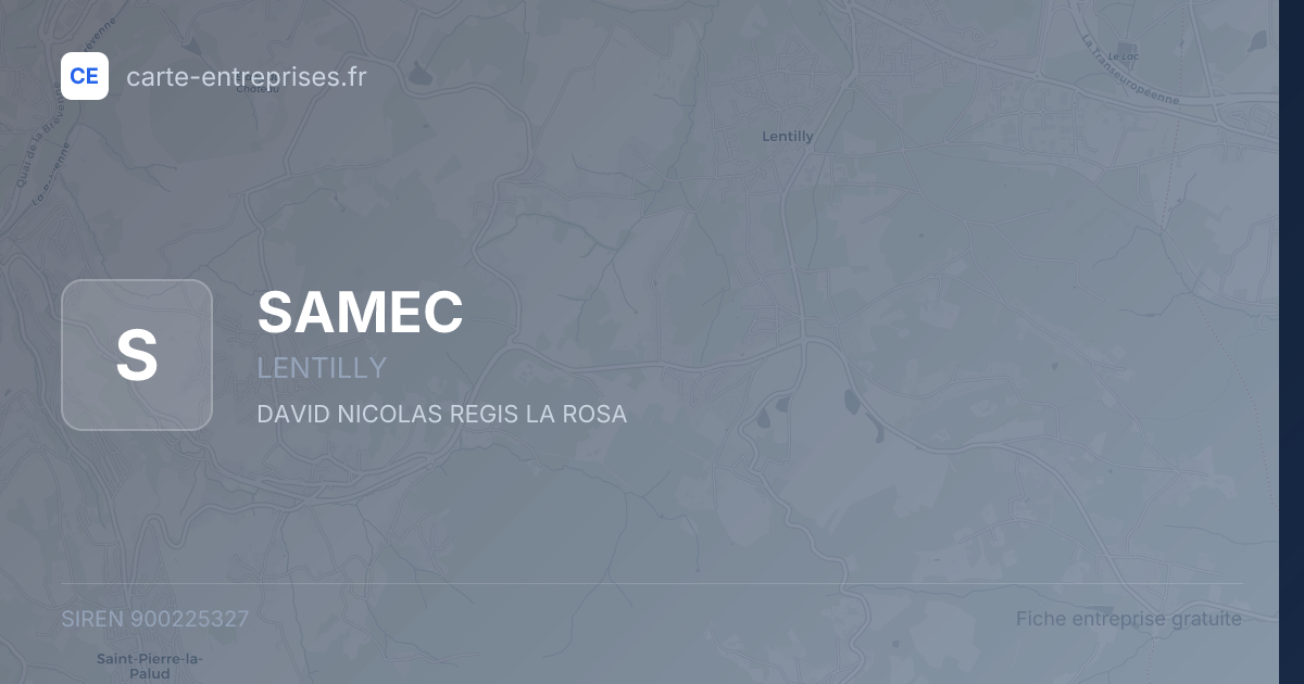 SAMEC — 900225327 — fiche entreprise